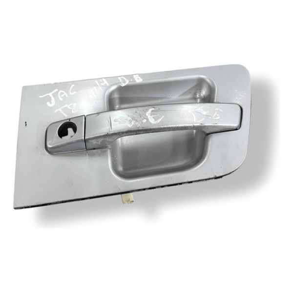 Maçsaneta Externa Dianteira Esquerda Jac T8 2014 82650v7010 Preto