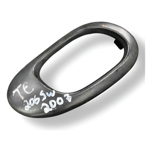 Moldura Maçaneta Traseira Esquerda 206 Sw 2007 962840507705 Preto Traseira