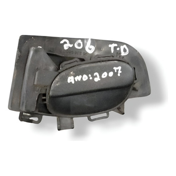 Maçaneta Interna Tras Direita Peugeot  206 2007 9623698077 - Preto - Traseira