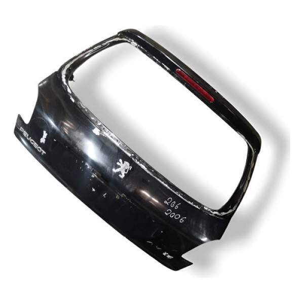 Tampa Traseira Porta Malas Peugeot 206 1.4 2004 2005 A 2007 Prateado