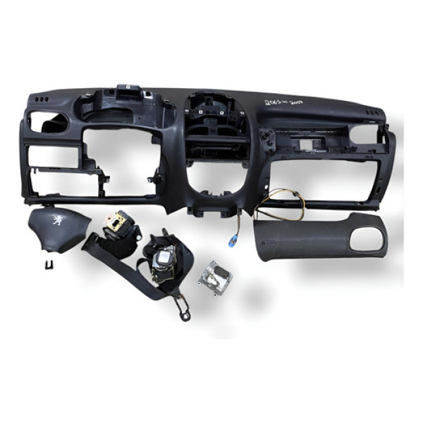 Kit Air Bag Peugeot 206 Sw 2006 2007 2008 Preto
