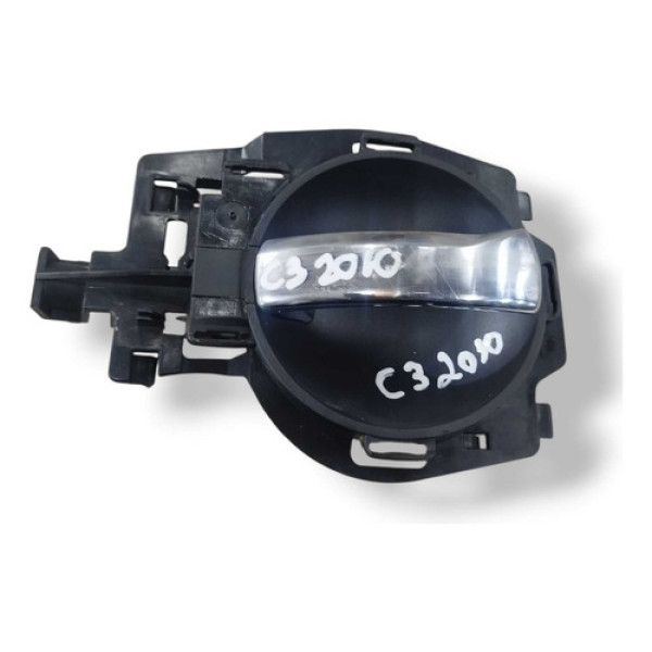 Maçaneta Interna Tras Esquerda Citroën C3 2010 9680187877 Verde-musgo Traseira