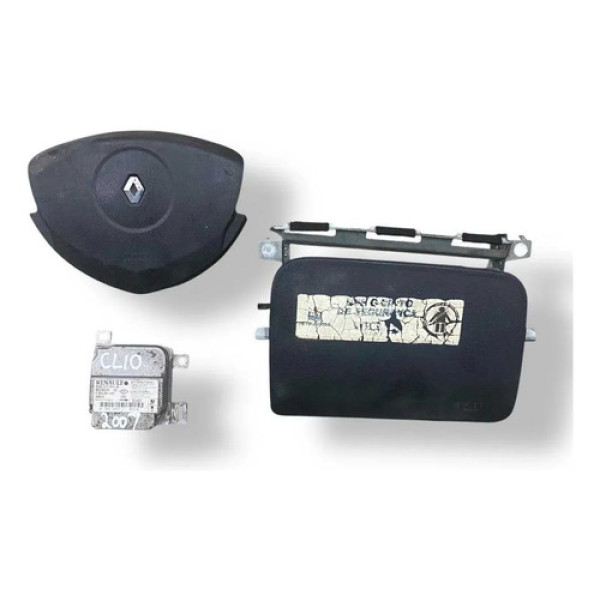 Kit Airbag  Renault Clio 1.6  2007 2008 2009 2010 2011 2012 Preto