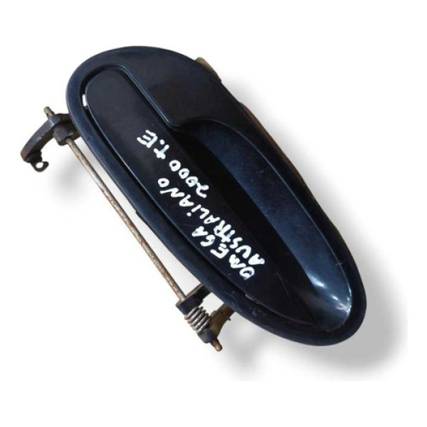 Maçaneta Externa Traseira Esquerda Omega Australiano 2000 Preto Traseira