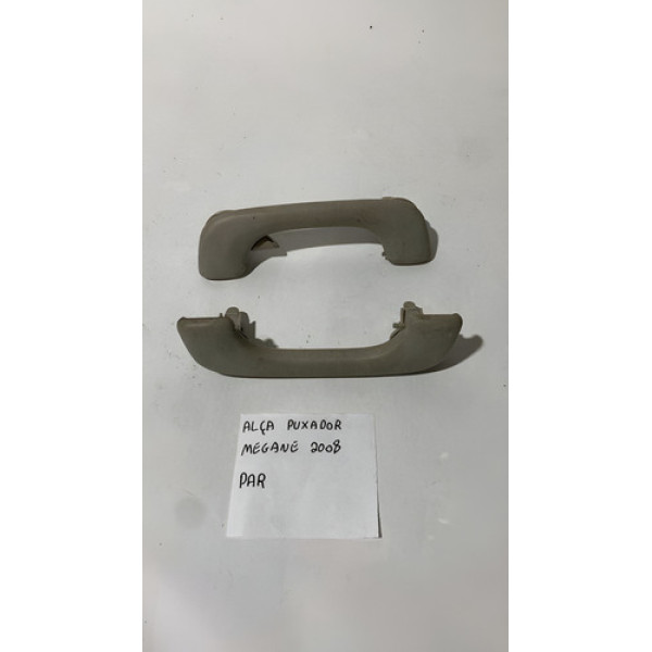 Par Puxador Alça Teto Pqp  Renault Megane 2008  Verde-escuro