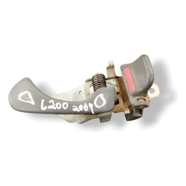 Maçaneta Interna Traseira Direita Mitsubishi L200 2004 2005 Cinza Dianteira