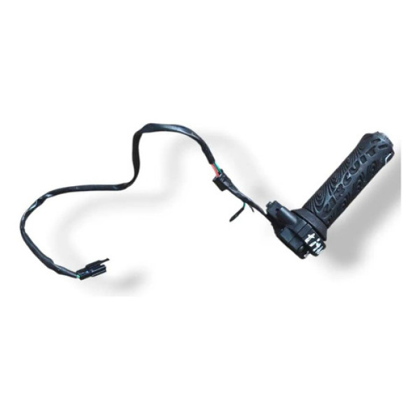 Manopla Punho Partida Honda Cg 125 Titan 2003 A 2008 Detalhe Preto