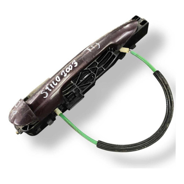 Maçaneta Externa Traseira Direita Fiat Stilo 2005 2006 2007 Prateado Traseira