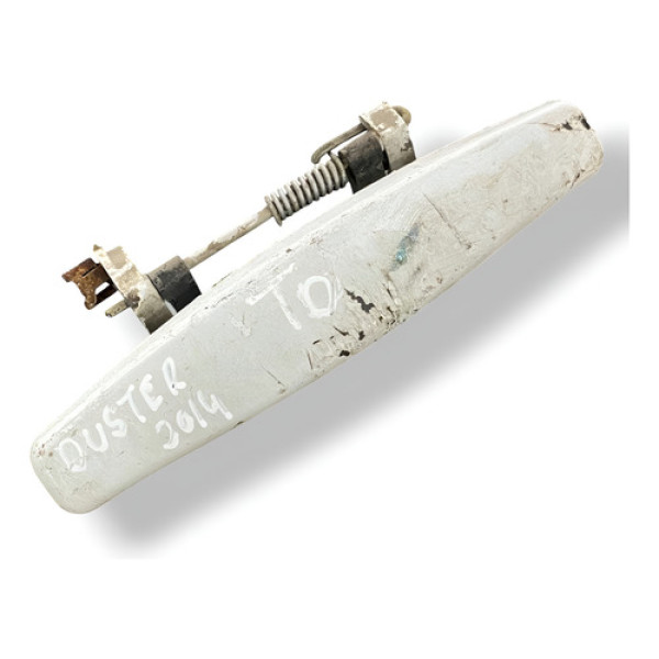 Maçaneta Externa Porta Traseira Direita Renault Duster 2014 Branco Traseira