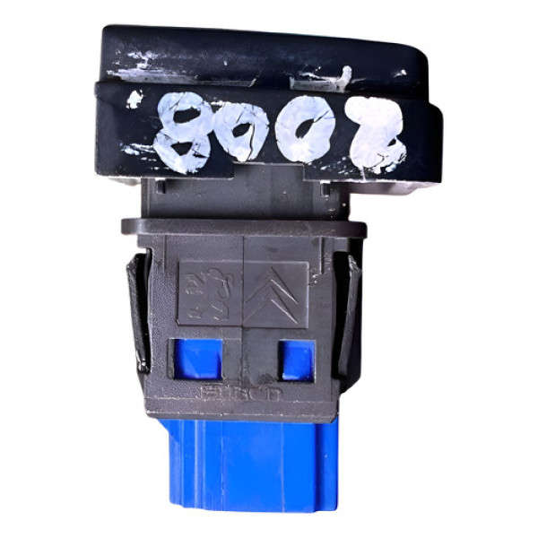 Botão Interruptor Pisca Alerta Peugeot 208 96750916z0 Preto