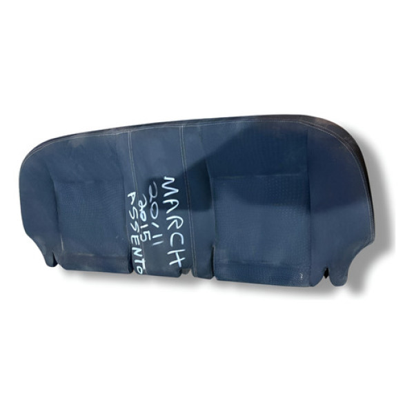 Assento Banco Traseiro Nissan March 2014 Original C/detalhe Preto