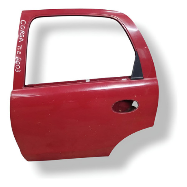 Porta Traseira Esquerda Chevrolet  Corsa 1.0 2003 2004 2005 Traseira Esquerda Vermelho