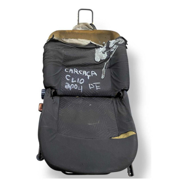 Carcaça Banco Dianteiro Esquerdo Renault Clio 2004 Detalhe Preto