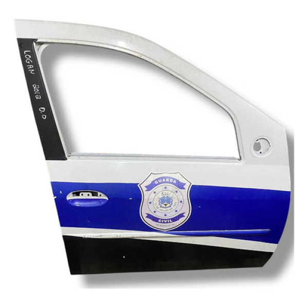 Porta Dianteiro Direito  Renault Logan 2012 2013 2014 2015 Dianteira Direito Branco