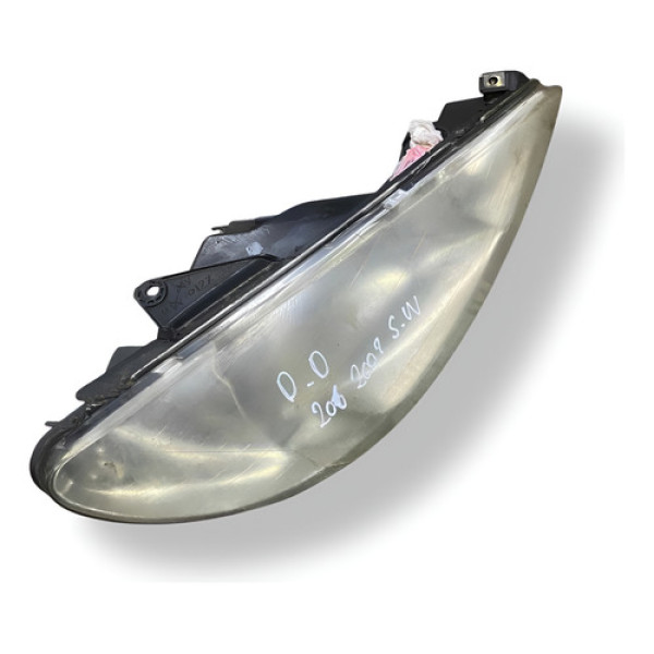 Farol Lado Direito Peugeot 206 Sw 2005 2006 2007 2008 2009 Direito/passageiro