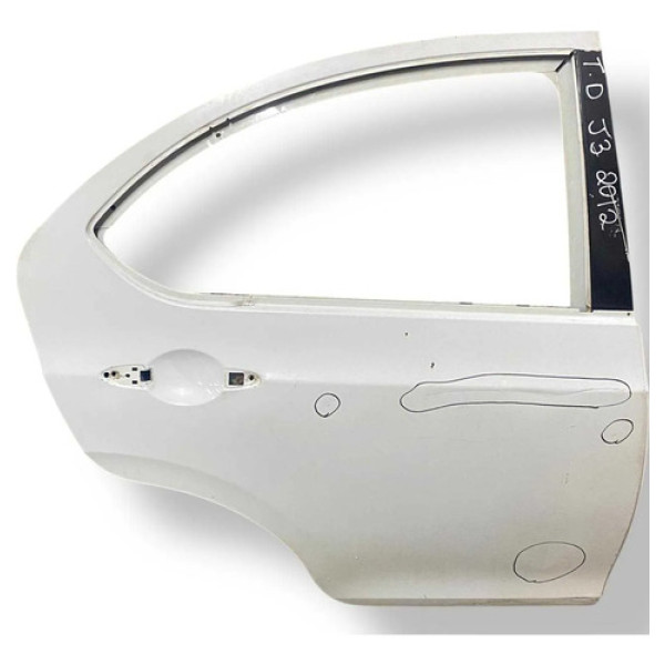 Porta Traseira Direita  Jac J3 2012 2013 2014 2015 Detalhe Traseira Direita Branco
