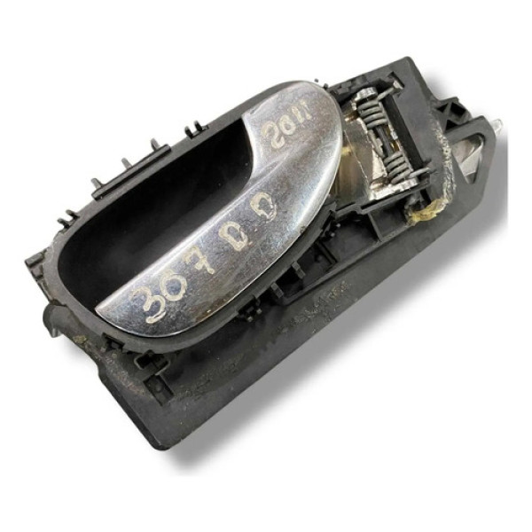 Maçaneta Interns Diant Direita Peugeot 307 2011 9643604477 Preto Dianteira