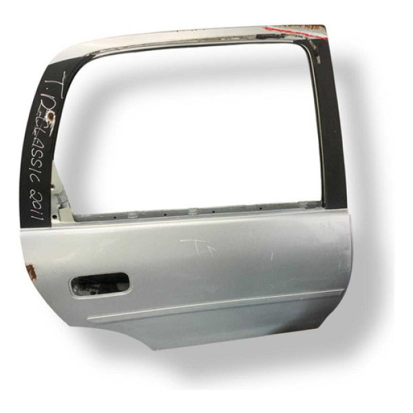 Porta Traseira Direita Chevrolet Classic 2011 2012 Detalhe Direita Traseira Prateado