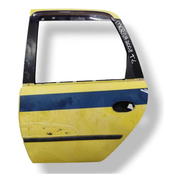 Porta Traseira Esquerda Chevrolet Meriva 2008 2009 Detalhe Traseira Esquerda Amarelo