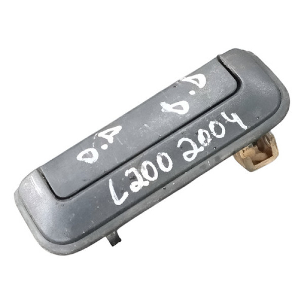 Maçaneta Externa Dianteira Direita Mitsubishi L200 2004 2005 Preto Dianteira