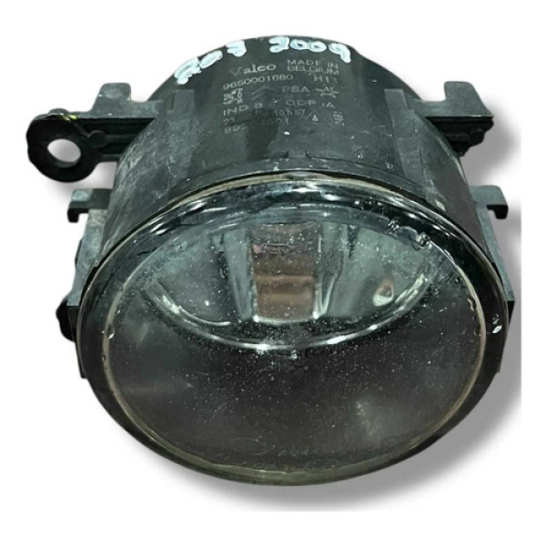 Farol Milha Peugeot 207 2009 2010 Direito 9650001680 Preto