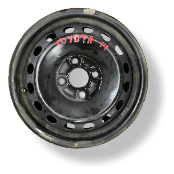 Roda Avulsa Ferro Aro 14 Toyota Preto