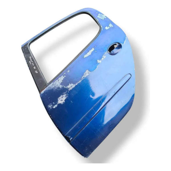 Porta Traseira Esquerda Peugeot 206 4p 1999 A 2001 C/detalhe Traseira Esquerda Azul-marinho