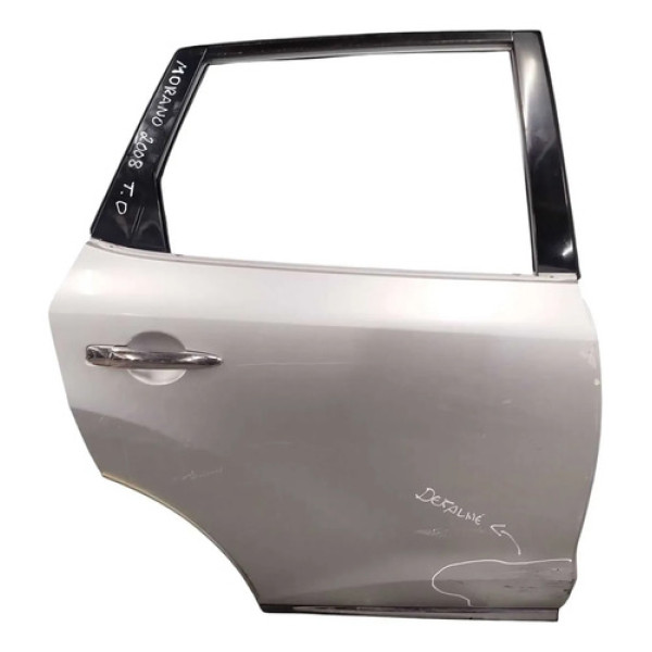 Porta Traseira Direita Nissan Murano 3.5 V6 2008 Detalhe Traseira Direito Prateado
