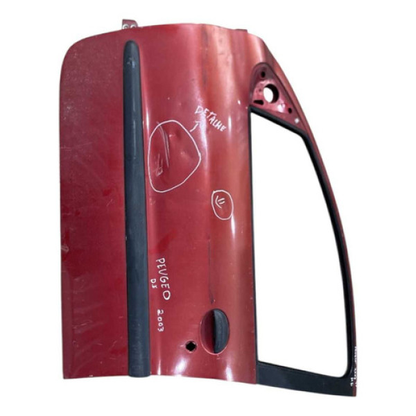 Porta Dianteira Esquerda Sem Vidro Peugeot 206 01/12 Detalhe