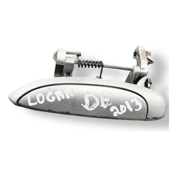 Maçaneta Externa Dianteira Esquerda Logan 2012 2013 97114202 Prateado Dianteira