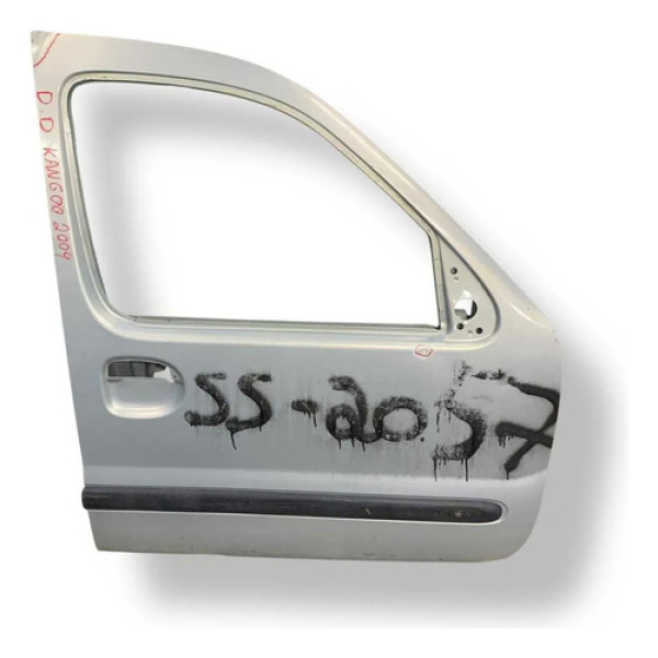 Porta Dianteira Direita Renault Kangoo 1.0 2004 2005 Detalhe Dianteira Direita Prateado