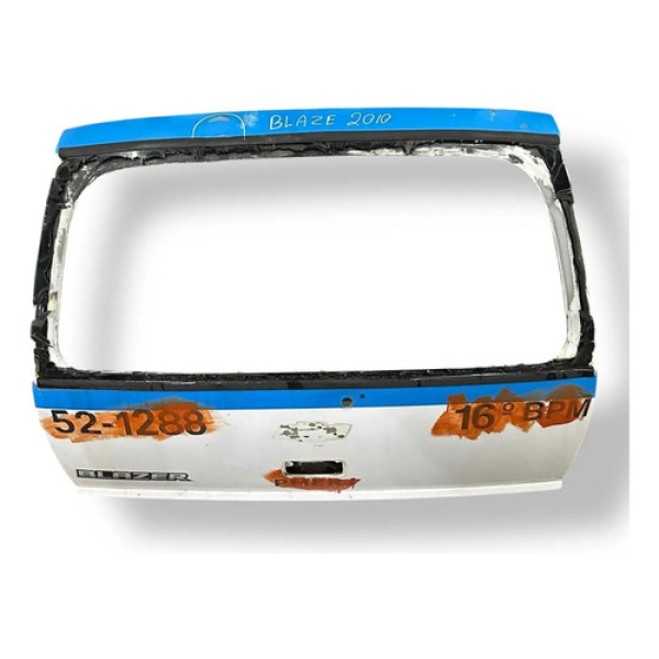 Tampa Traseira Porta Malas Chevrolet Blazer 2008/10 Detalhe Branco