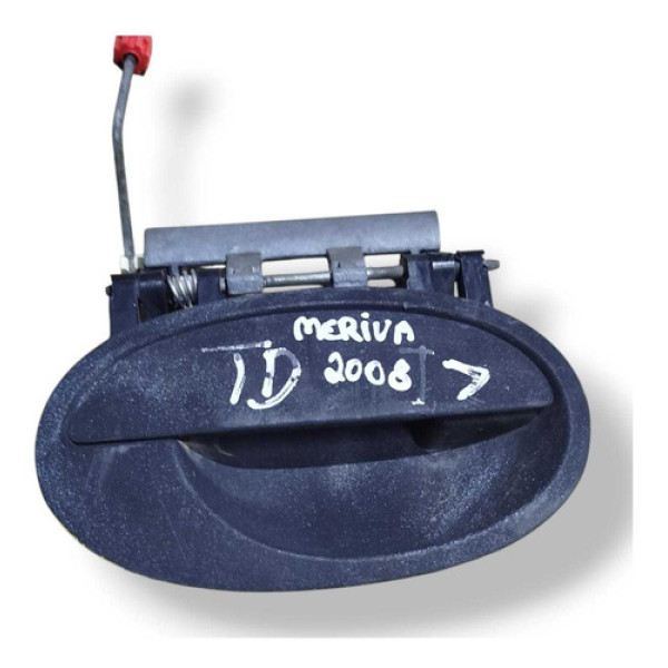 Maçaneta Ext Traseira Direita Gm Meriva 1.8 2008 - 24424876 Preto Traseira
