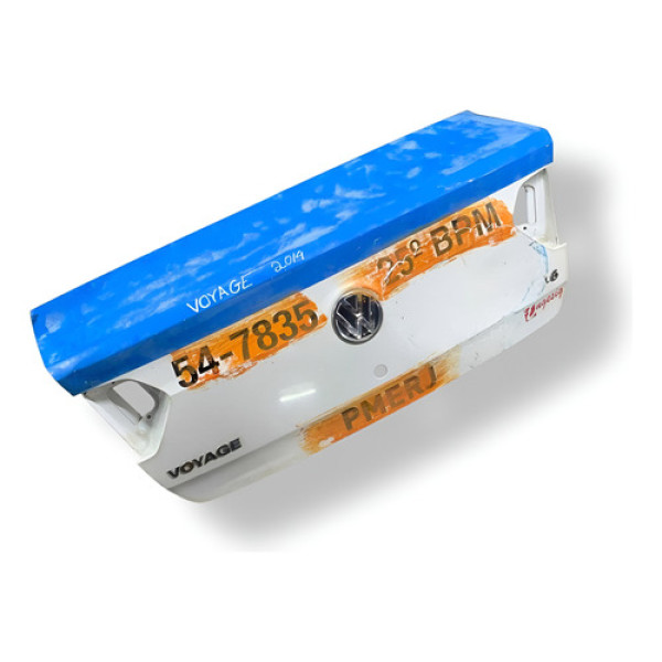 Tampa Traseira Sem Fechadura Volkswagen Voyage  2014 Detalhe - Branco