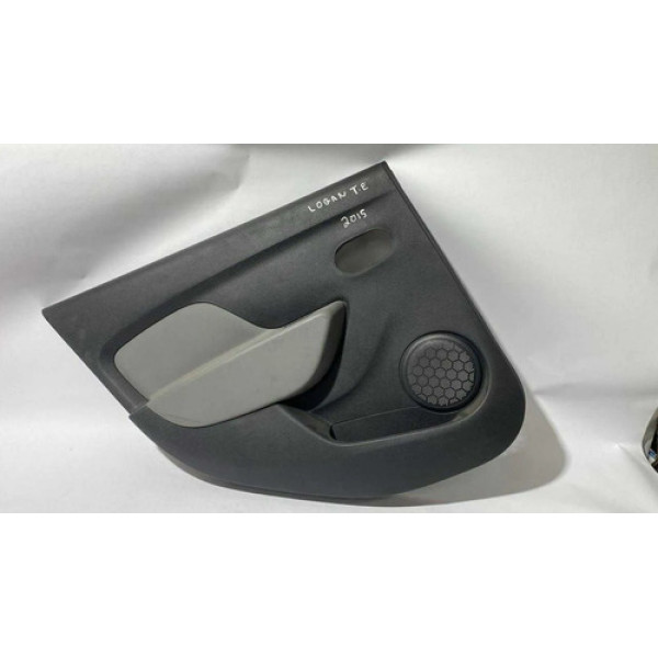 Forro Porta Traseira Esquerda Logan Sandero 2015 829a09067r Cinza Escuro Com Detalhe Cinza Claro