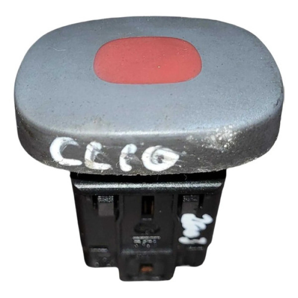 Botão Pisca Alerta Renault Clio 2003 2004 2005 2006 421820 Cinza