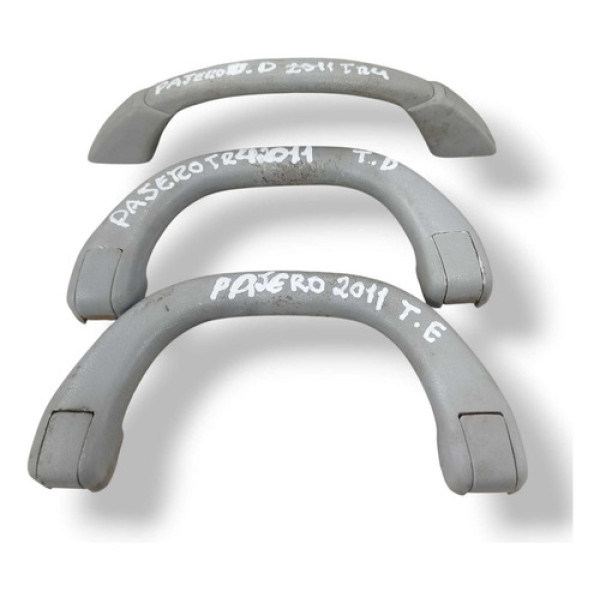 Kit 3 Alça De Teto Pqp Mitsubishi Pajero 2011 2012 2013 2014 Preto