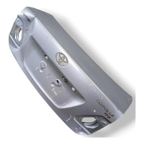 Tampa Traseira Toyota Corolla 2003 2004 2005 A 2007 Detalhes Prateado