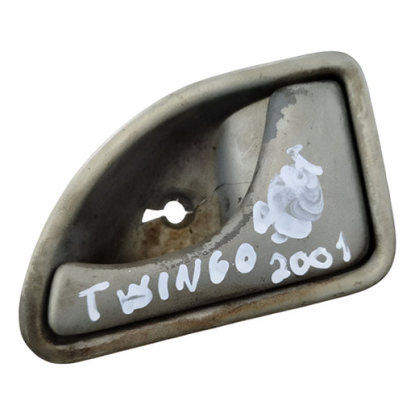 Moldura Puxador Interno Da Porta Renault Twingo 2001 Detalhe Azul Traseira