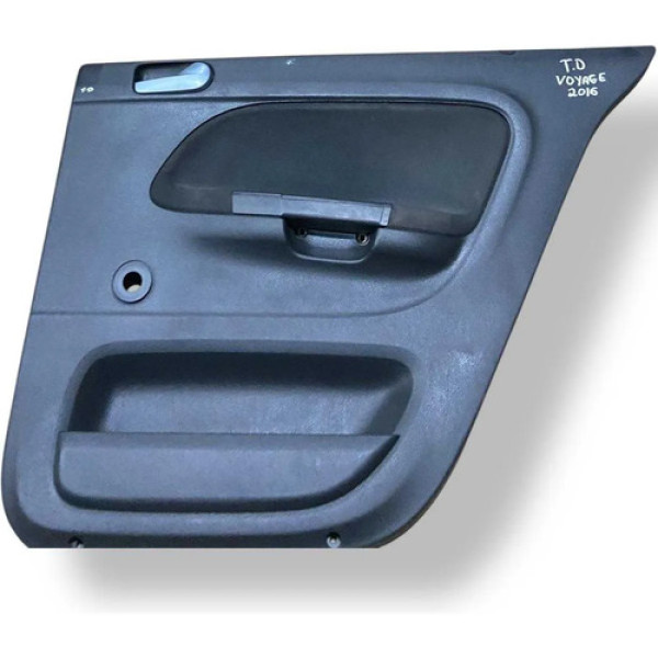 Forro Porta Traseira Direita Volkswagen Gol Voyage 2015 2016 Preto