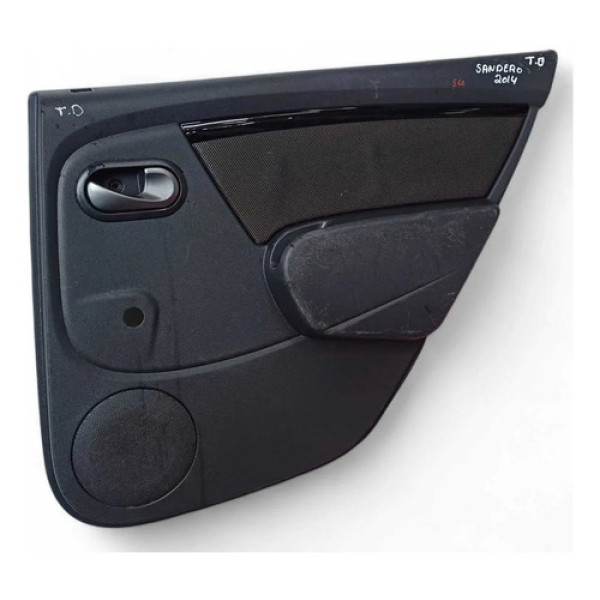 Forro De Porta Traseira Direita Renault Sandero 2014 Á 2018 Preto