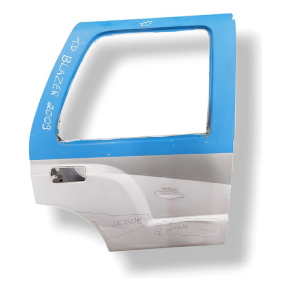 Porta Traseira Direita Chevrolet Blazer 2009 2010 Detalhe Branco Direita Traseira