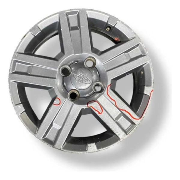 Roda Avulsa Aro 15 Ford Ecosport Focus Detalhe Prateado