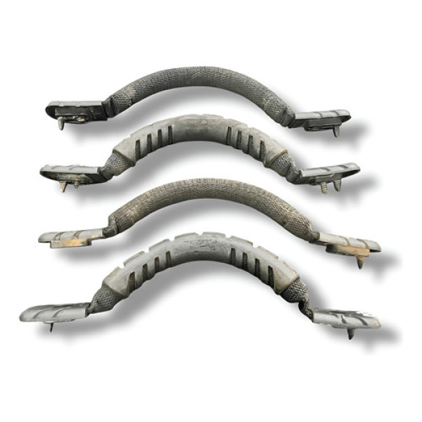 Kit 4 Alças Puxador Teto Peugeot 207 Quiksilver 2010 2011 Preto