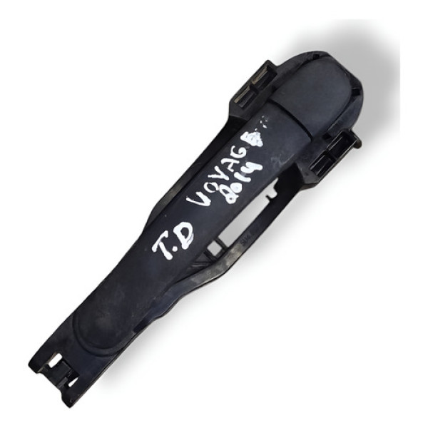 Maçaneta Externa Traseira Direita Vw Voyage 2014 5u4837885 Preto Traseira