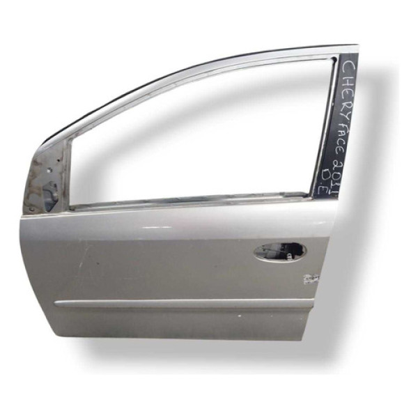 Porta Dianteira Esquerda Chery Face 2011 2012 2013 2014 Dianteira Esquerda Prateado