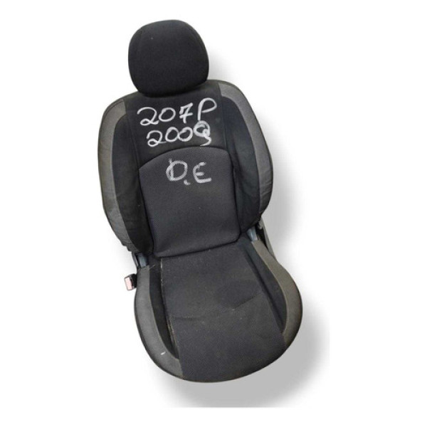 Banco Dianteiro Esquerdo Peugeot 207 Passion 2009 2010 2011 Preto