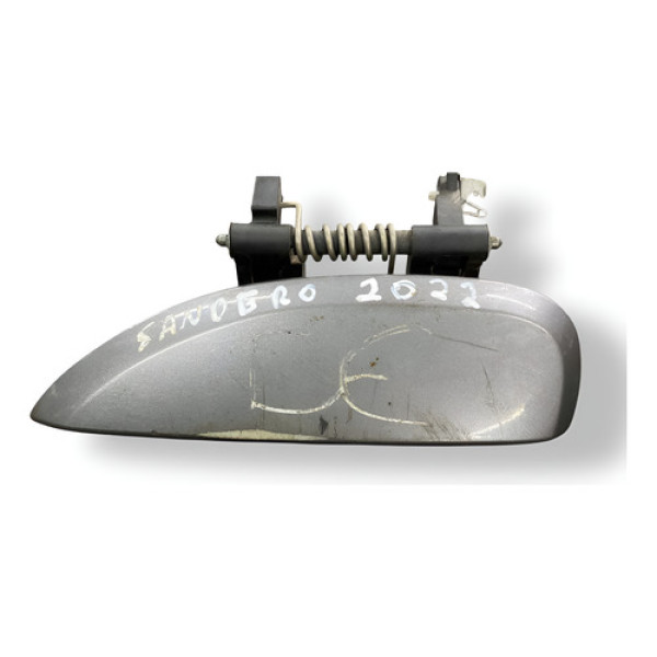 Maçaneta Externa Dianteira Esquerda Renault Sandero 2021 - Cinza - Dianteira