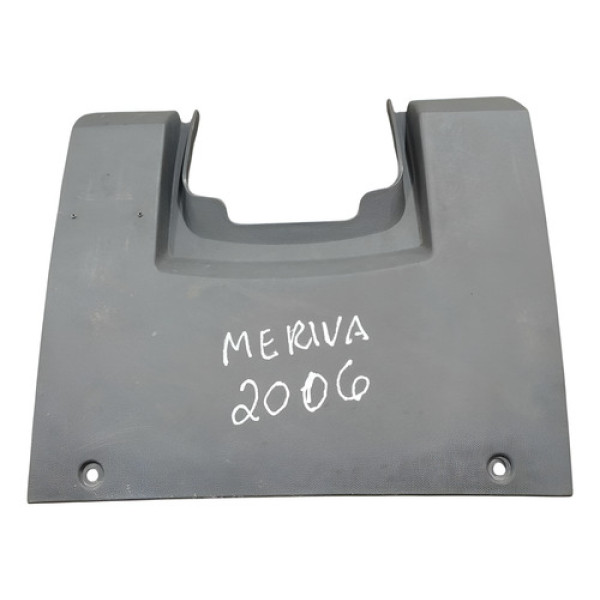 Acabamento Baixo Volante Painel Chevrolet Meriva 2006 2007 Cinza Lisa