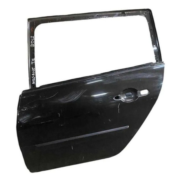 Porta Traseira Esquerda Renault Megane Dyn 1.6 - 2010 2011 Traseira Esquerda Preto